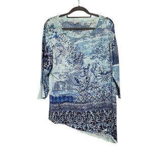 Avenue Women's Blue Turquiose Blouse